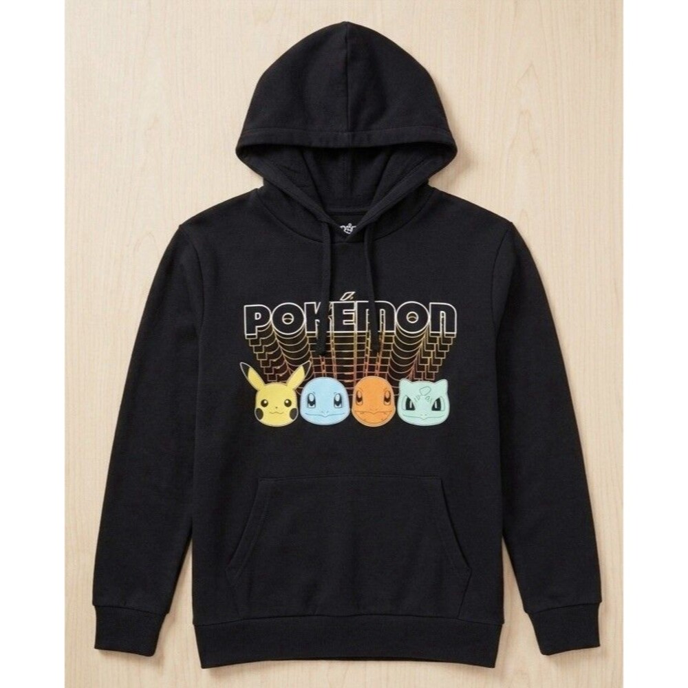 Hybrid Apparel Men's Pokémon Hooded Fleece Sweatshirt Size M